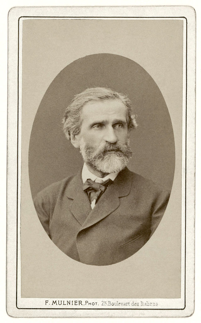 Giuseppe Verdi fotografato da Ferdinand Mulnier, ca.1870
