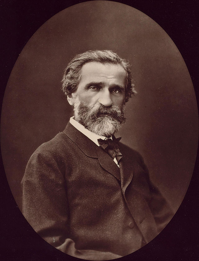 Giuseppe Verdi fotografato nel 1876 da Étienne Carjat